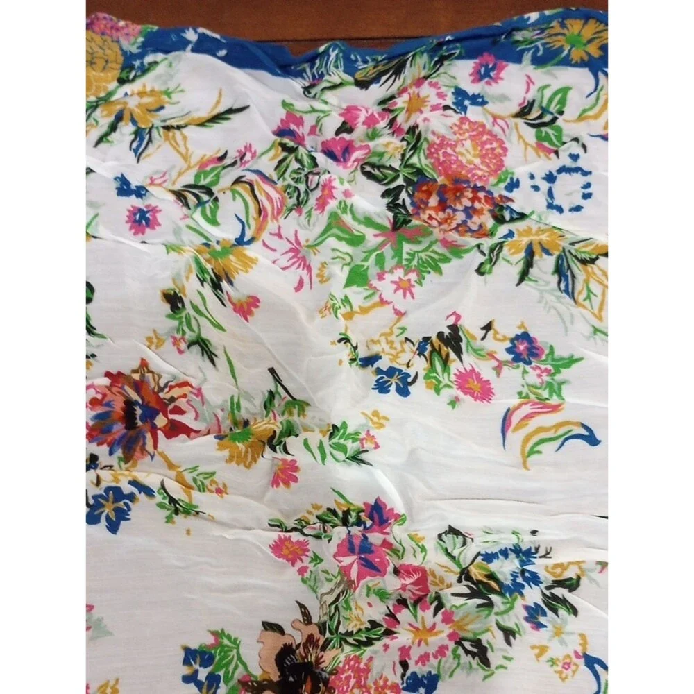 Anthropologie Buttercup Bandana Floral Scarf Hair Kerchief Bag Scarf